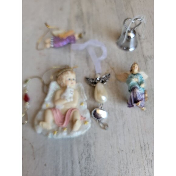 Variety angel cherub bell heart kitten ornament Xmas - Picture 4 of 8
